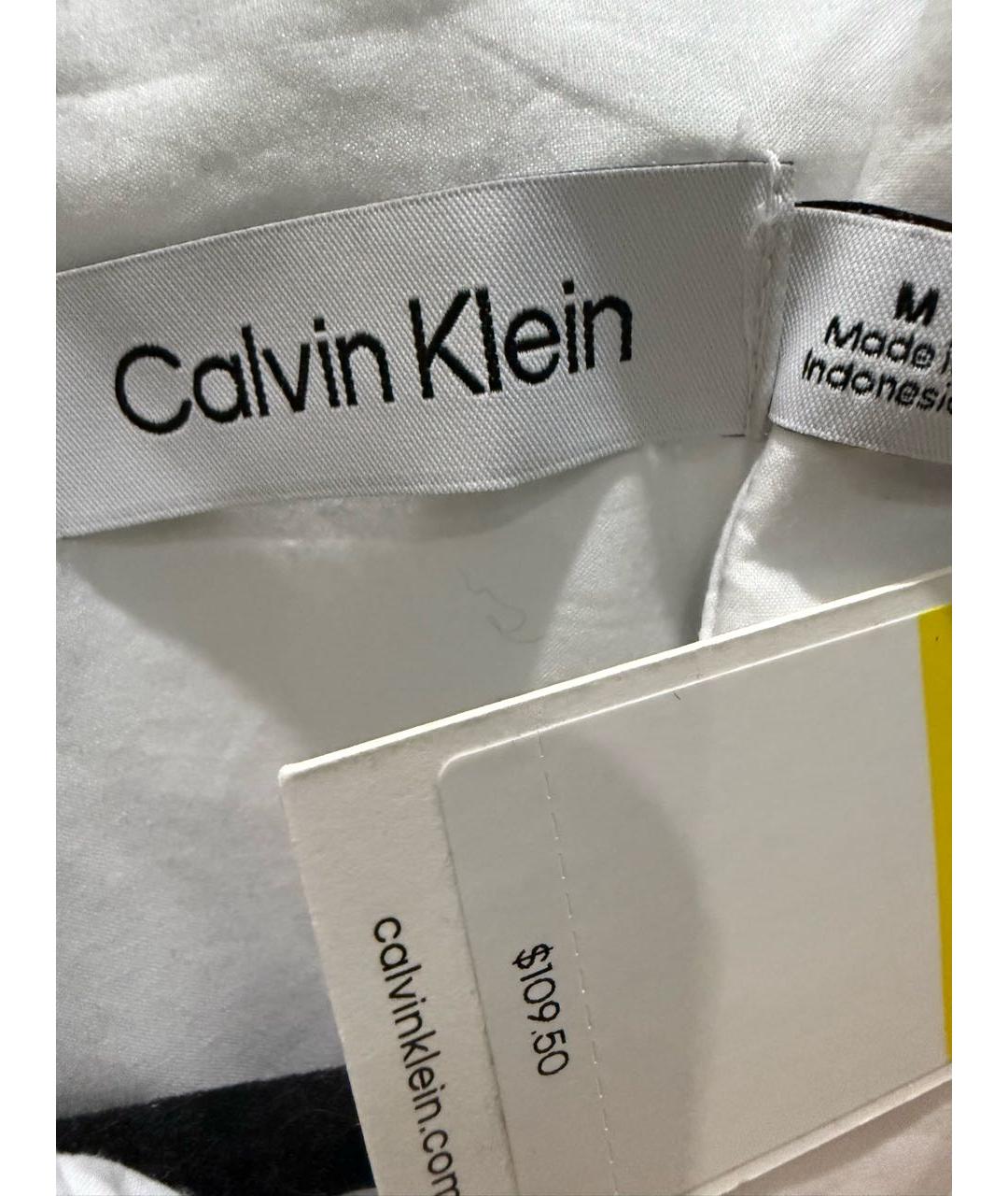 CALVIN KLEIN Белая хлопковая рубашка, фото 3