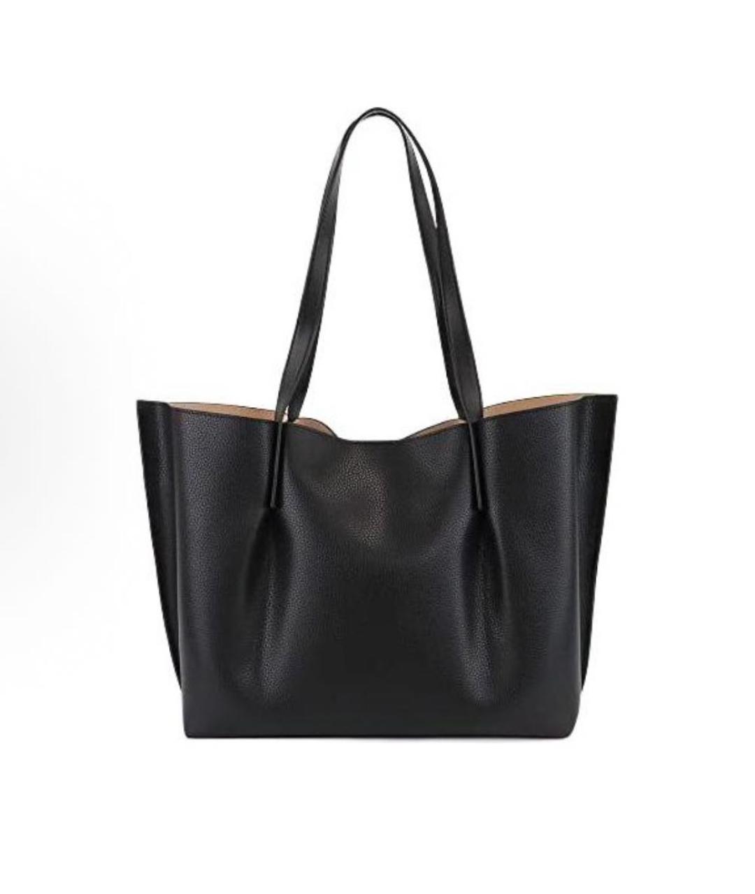 MICHAEL KORS Черная сумка тоут из искусственной кожи, фото 3