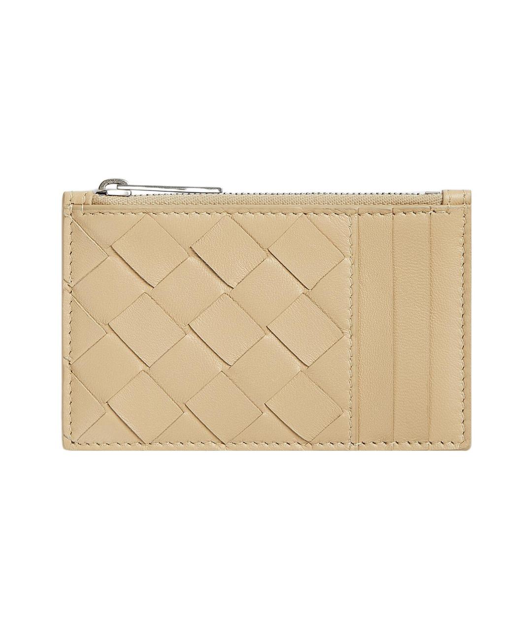 BOTTEGA VENETA Бежевый кардхолдер, фото 1