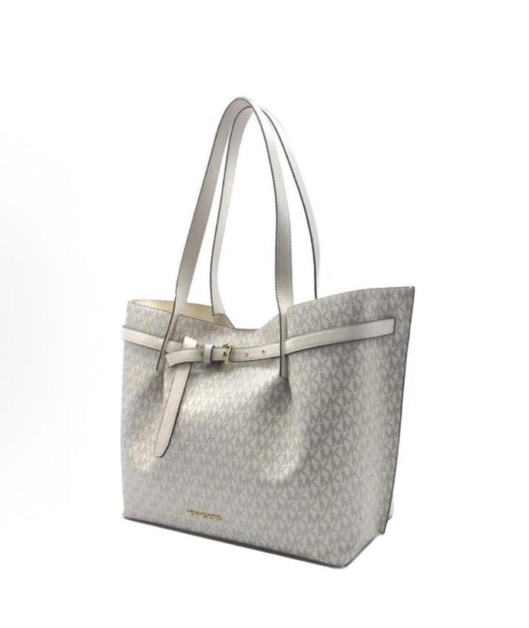 MICHAEL KORS Бежевая сумка тоут из искусственной кожи, фото 2