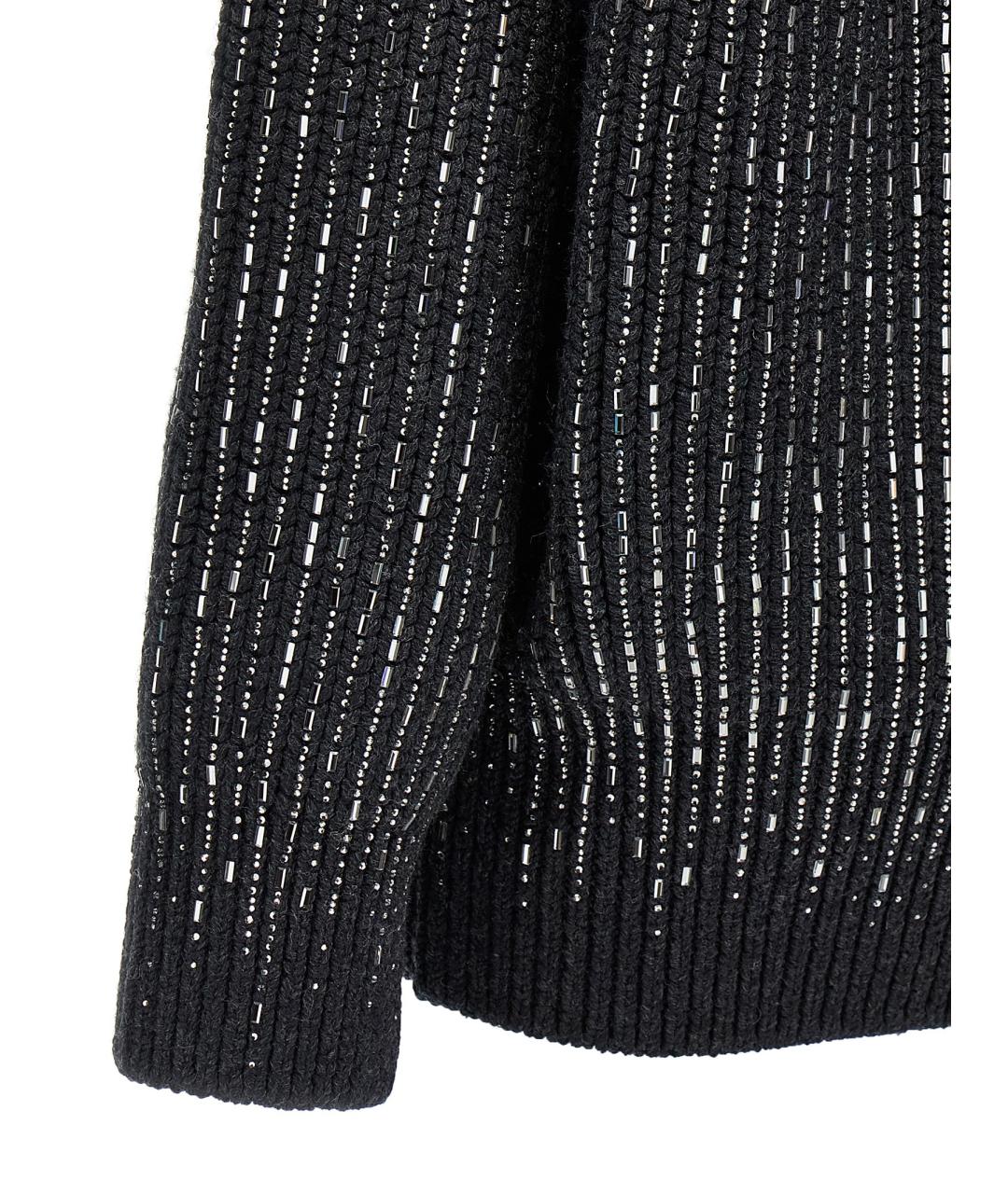 ERMANNO SCERVINO Антрацитовый шерстяной кардиган, фото 4