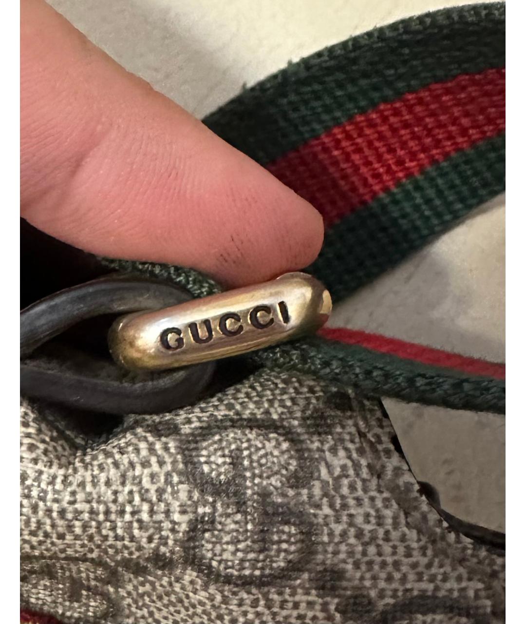 GUCCI Бежевая сумка на плечо из искусственной кожи, фото 4