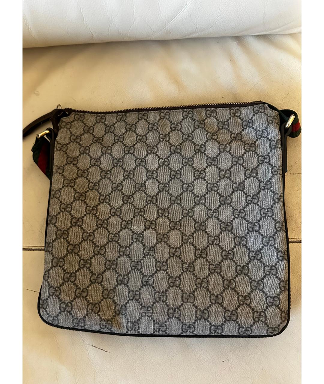 GUCCI Бежевая сумка на плечо из искусственной кожи, фото 3
