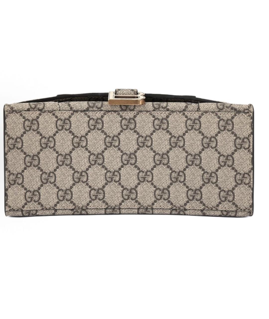 GUCCI Бежевая кожаная сумка с короткими ручками, фото 4