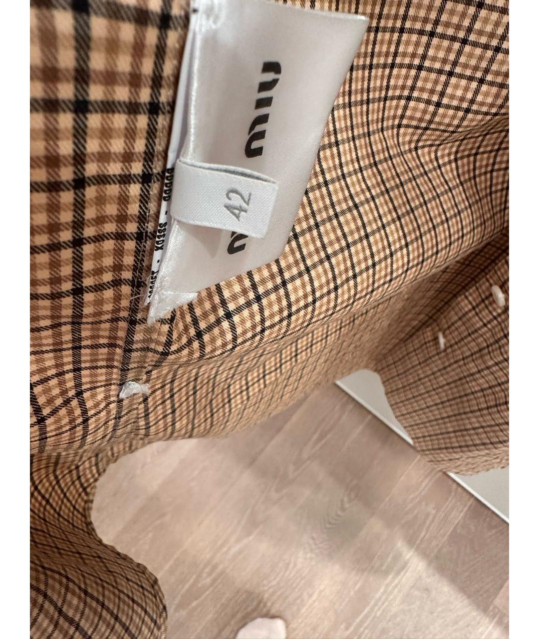 MIU MIU Коричневая рубашка, фото 3