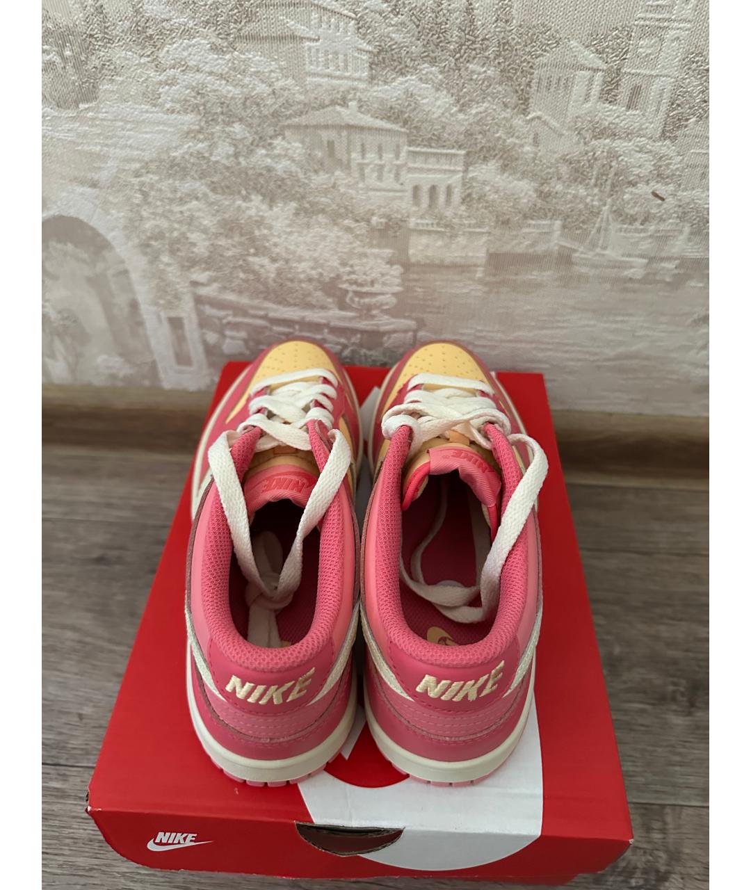 NIKE Розовые кожаные кеды, фото 3