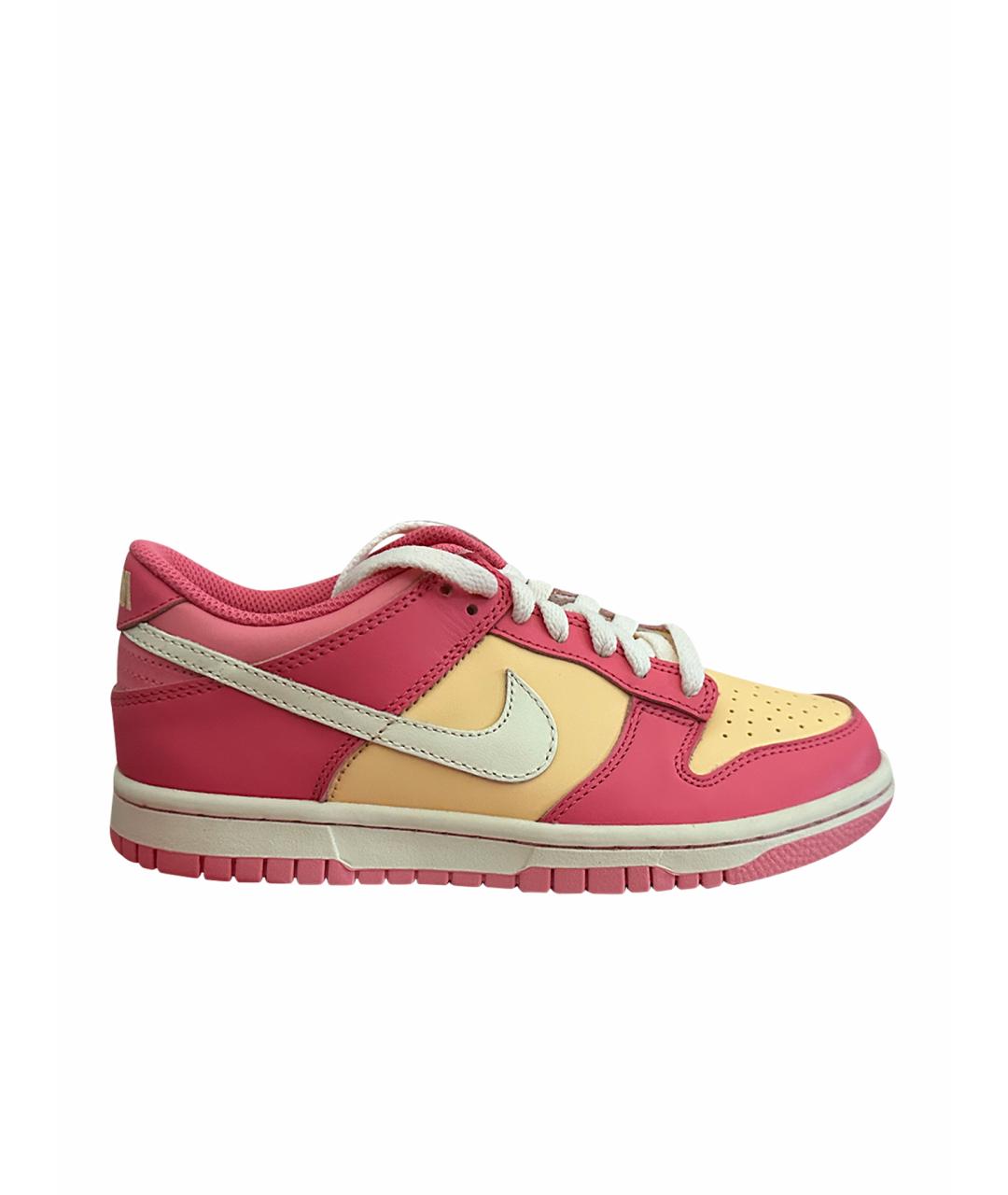 NIKE Розовые кожаные кеды, фото 1