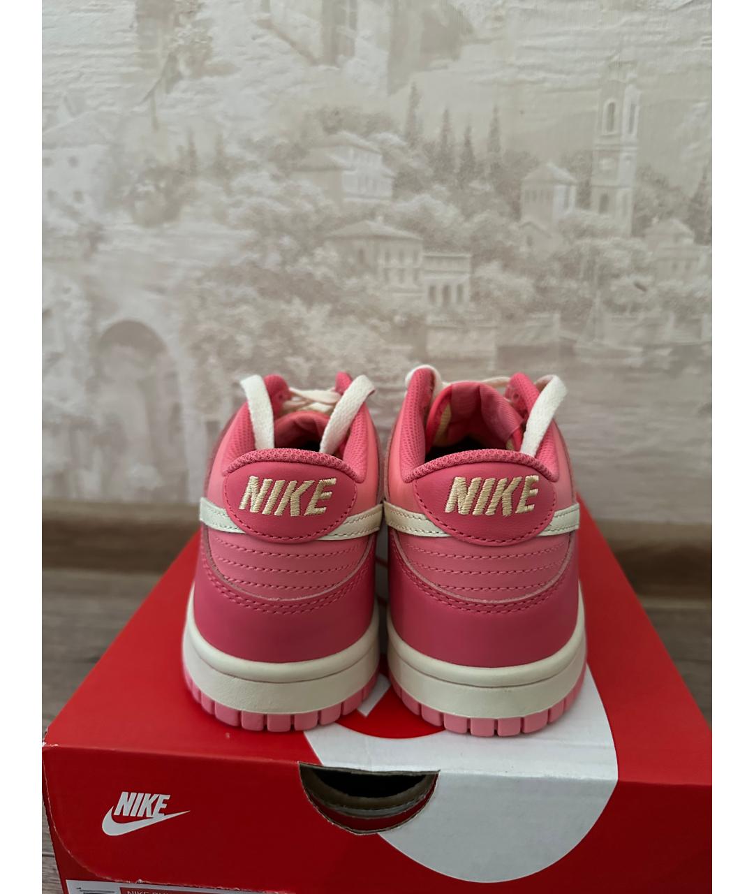 NIKE Розовые кожаные кеды, фото 4