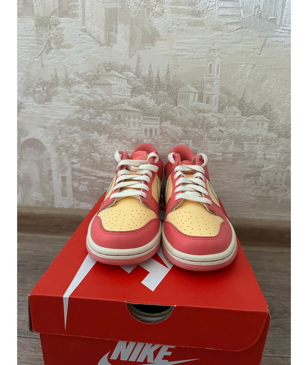 NIKE Розовые кожаные кеды, фото 2