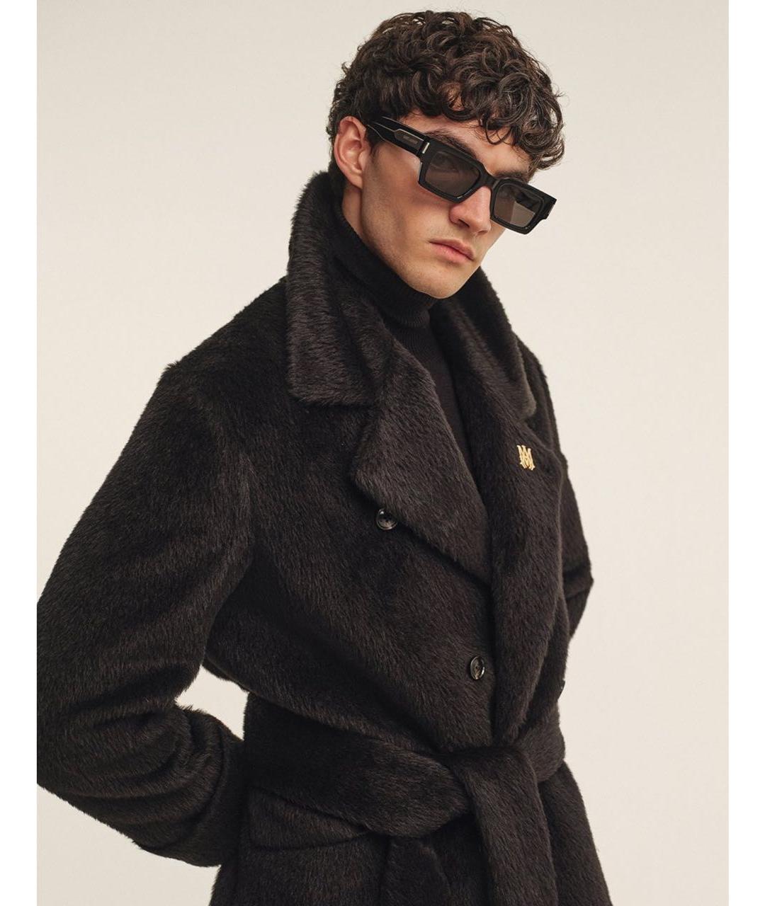 SAINT LAURENT Черные пластиковые солнцезащитные очки, фото 6