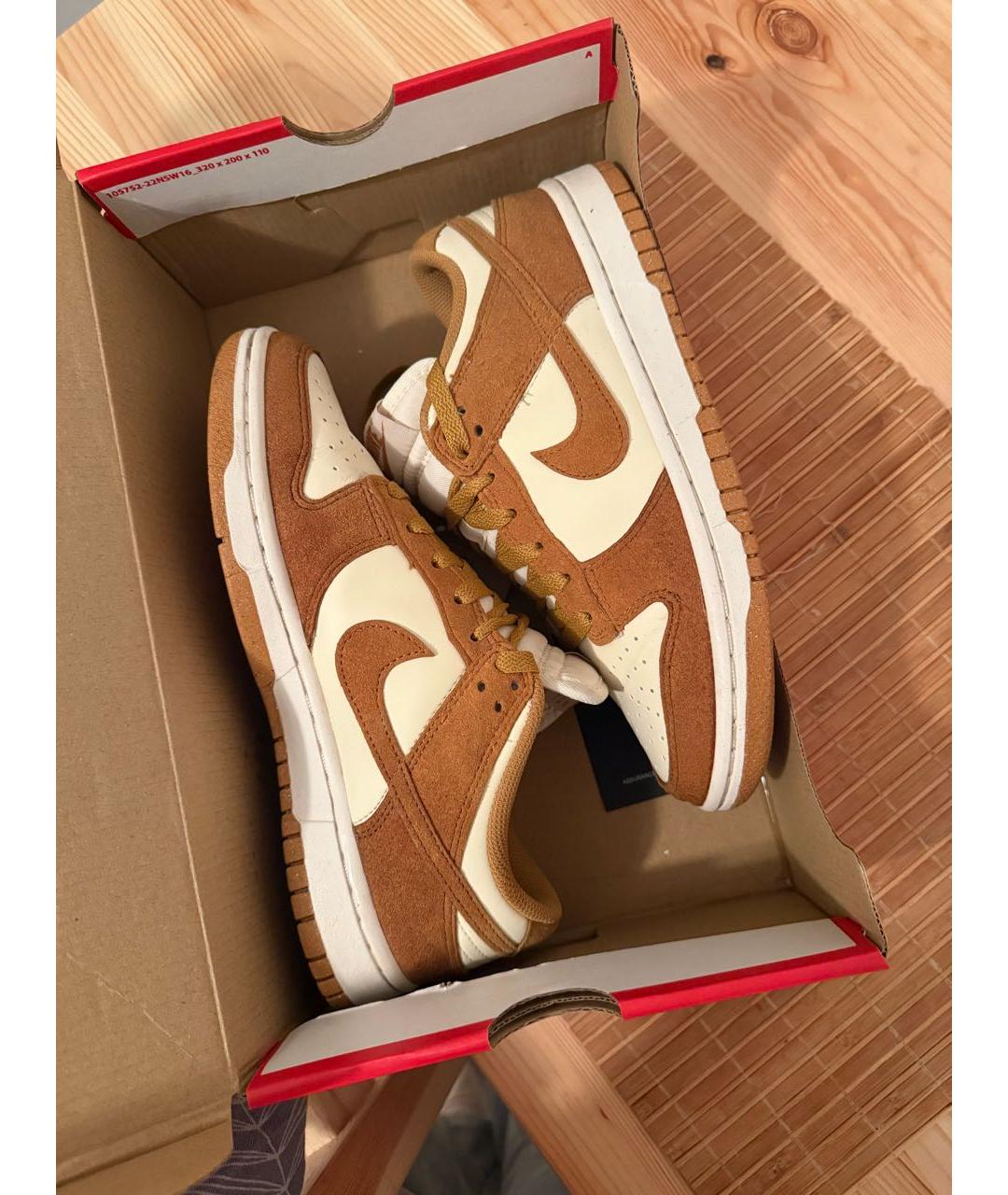 NIKE Коричневые кожаные кеды, фото 2