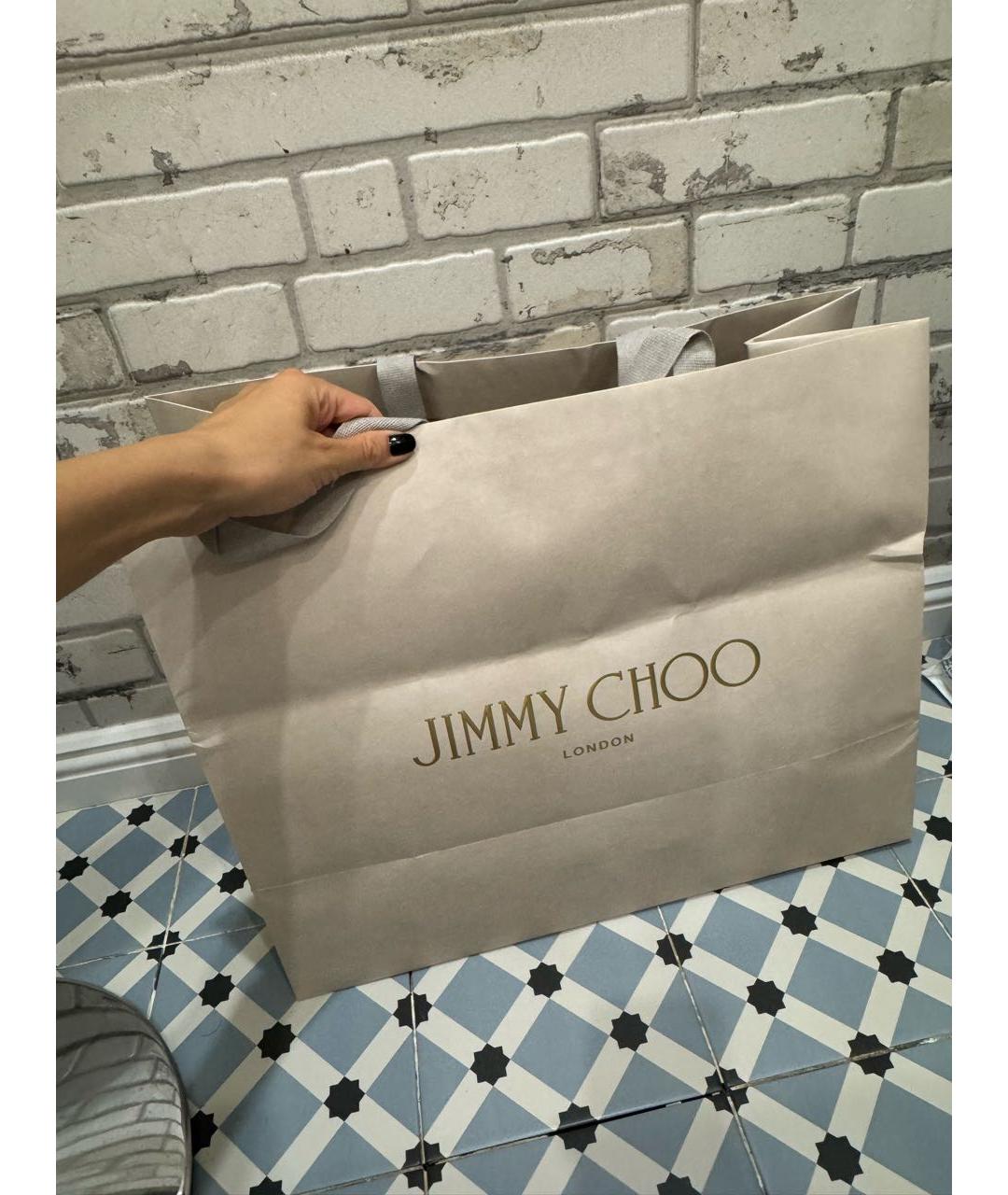 JIMMY CHOO Хаки кожаные мюли, фото 7