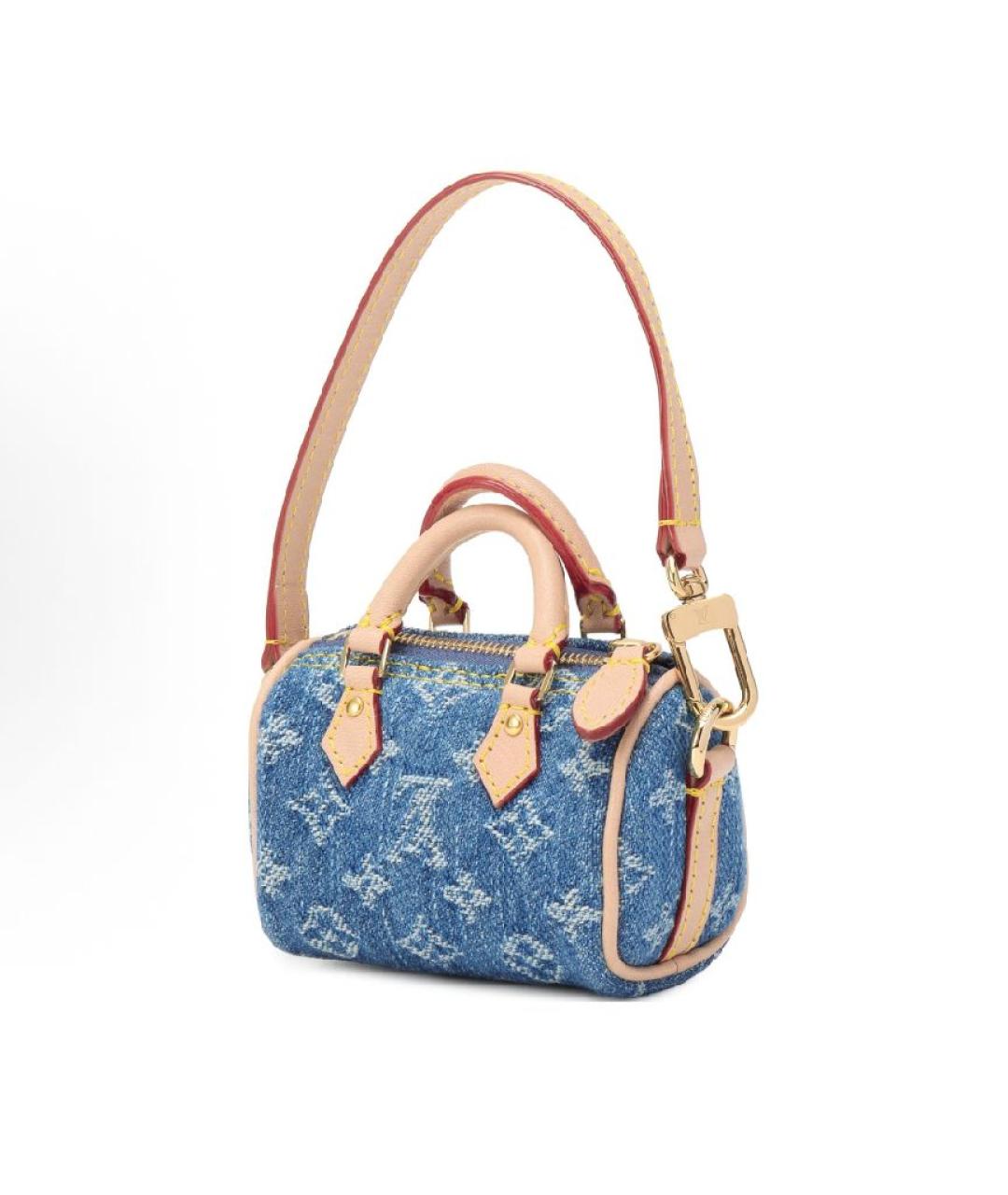 LOUIS VUITTON Синяя сумка с короткими ручками, фото 7