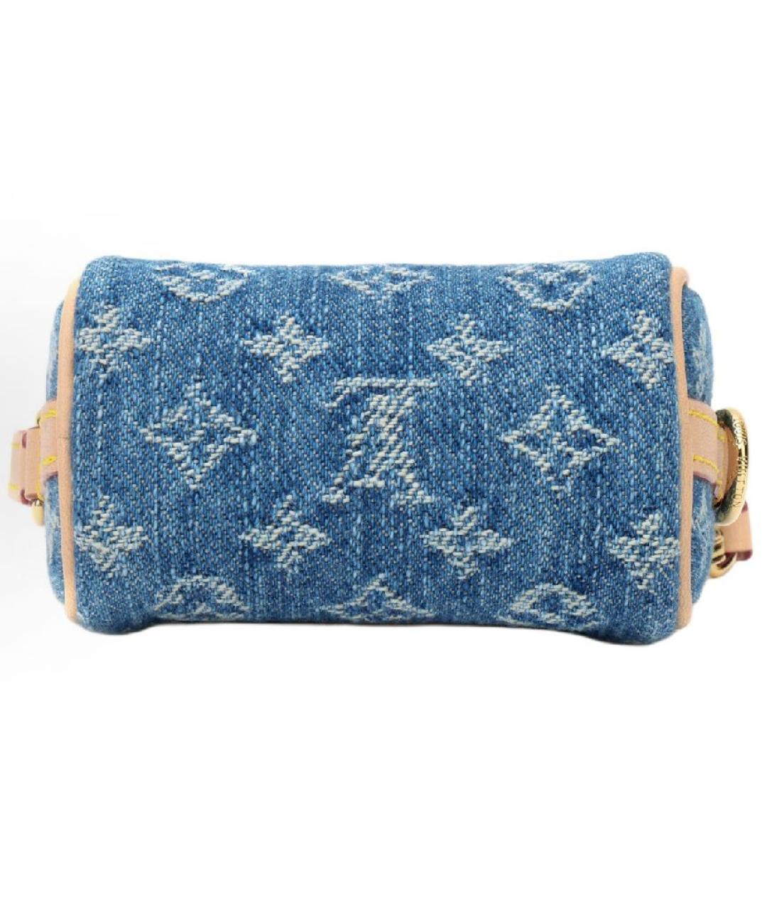 LOUIS VUITTON Синяя сумка с короткими ручками, фото 3