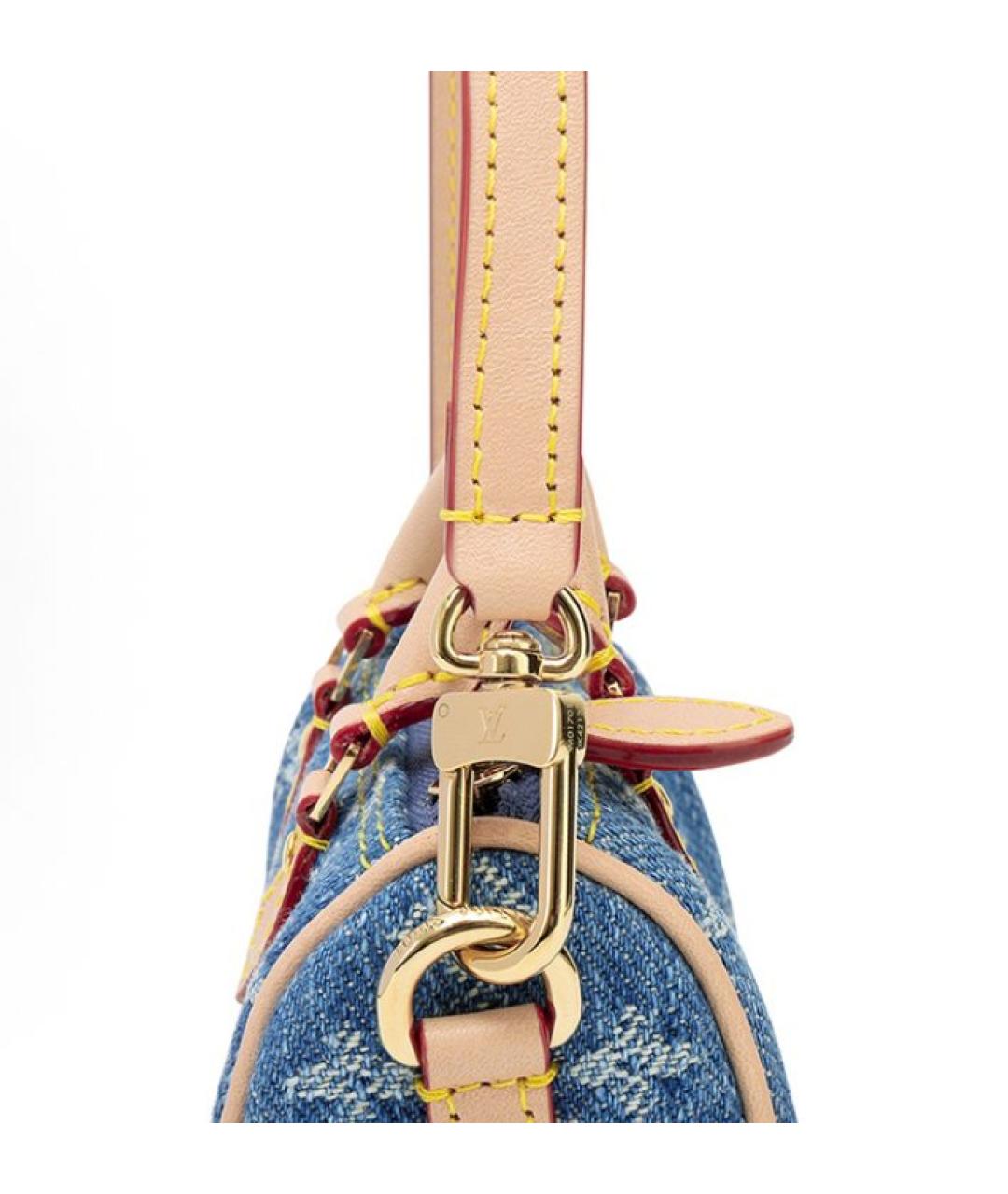 LOUIS VUITTON Синяя сумка с короткими ручками, фото 4