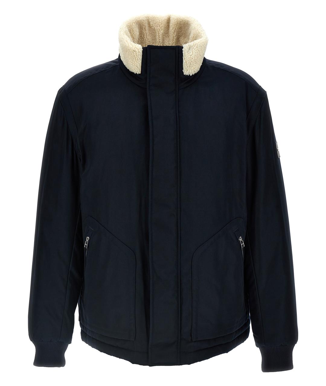 HUGO BOSS Темно-синяя полиэстеровая куртка, фото 1