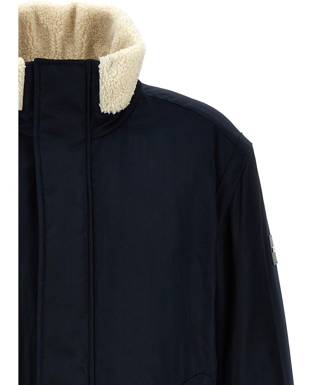 HUGO BOSS Темно-синяя полиэстеровая куртка, фото 3