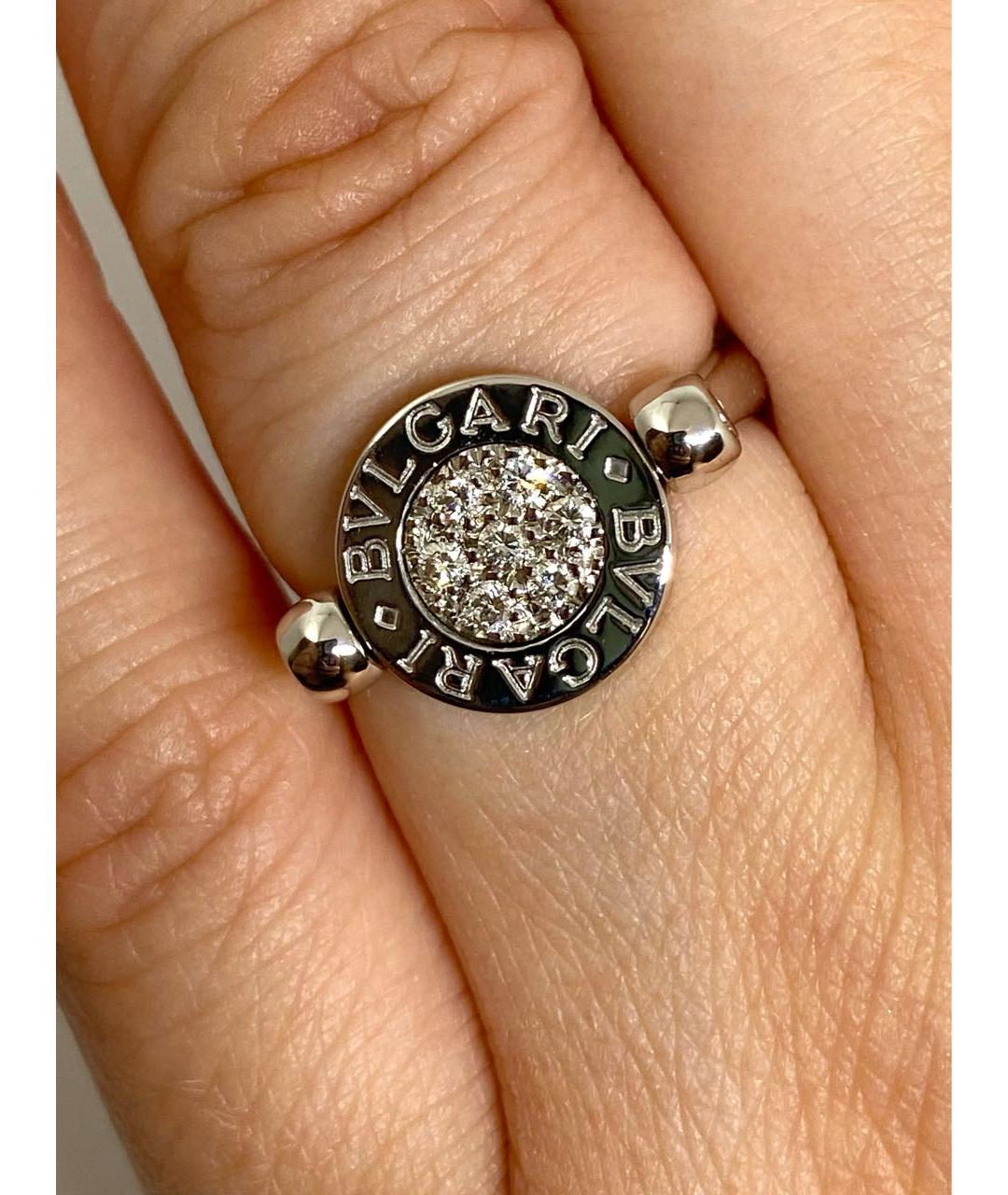 BVLGARI Белое кольцо из белого золота, фото 7