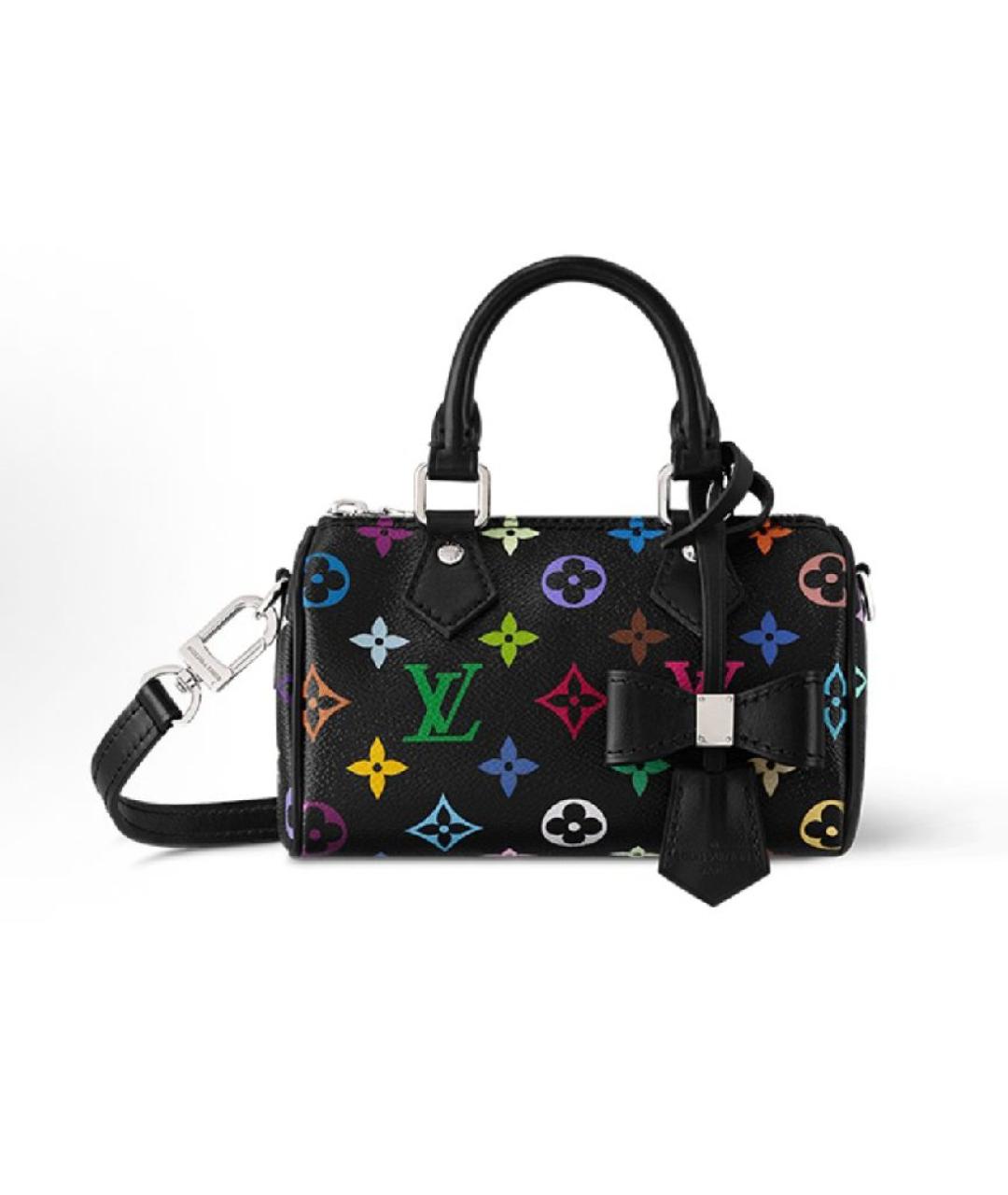 LOUIS VUITTON Черная сумка с короткими ручками, фото 9