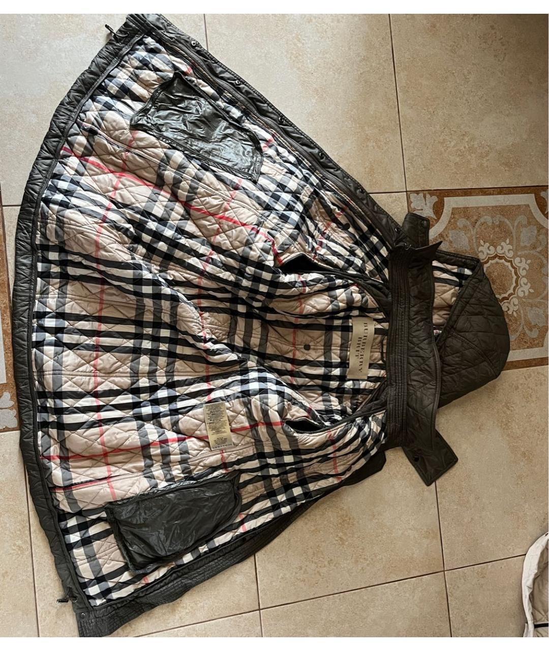 BURBERRY Хаки полиэстеровая куртка, фото 8