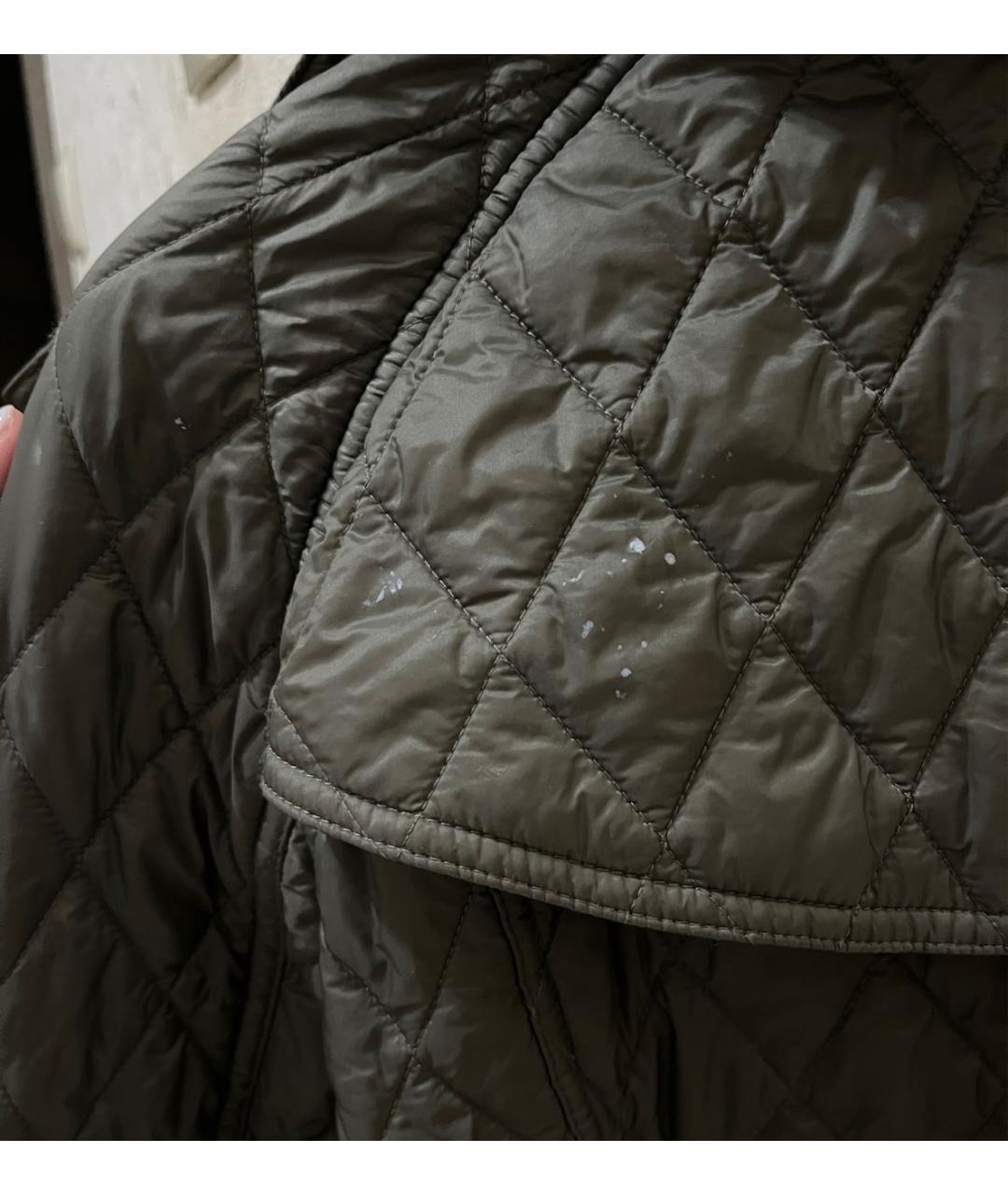 BURBERRY Хаки полиэстеровая куртка, фото 7