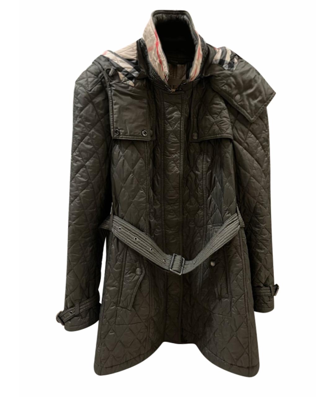 BURBERRY Хаки полиэстеровая куртка, фото 1