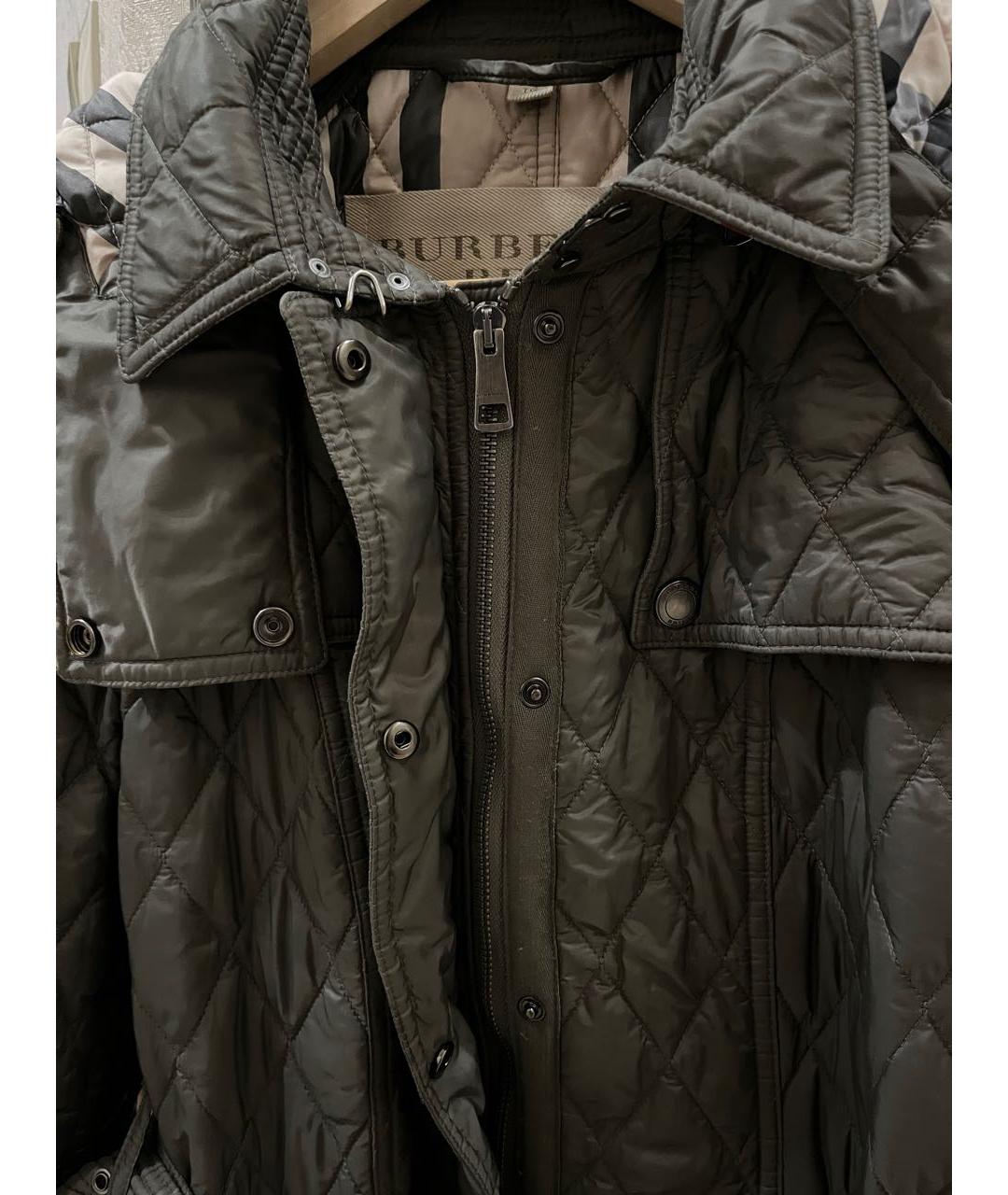 BURBERRY Хаки полиэстеровая куртка, фото 4