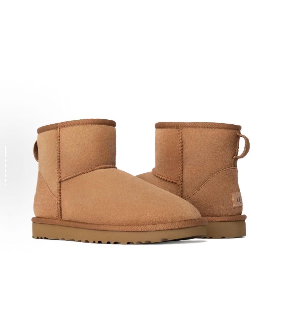 UGG AUSTRALIA Коричневые замшевые ботинки, фото 2