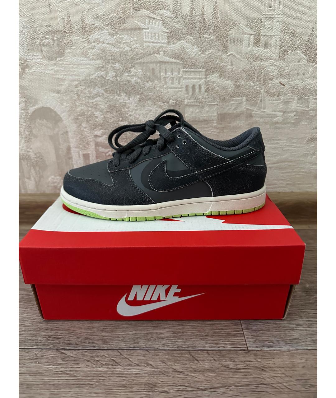 NIKE Серые кожаные кеды, фото 6