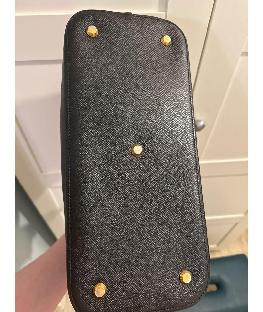 BALENCIAGA Черная кожаная сумка с короткими ручками, фото 6