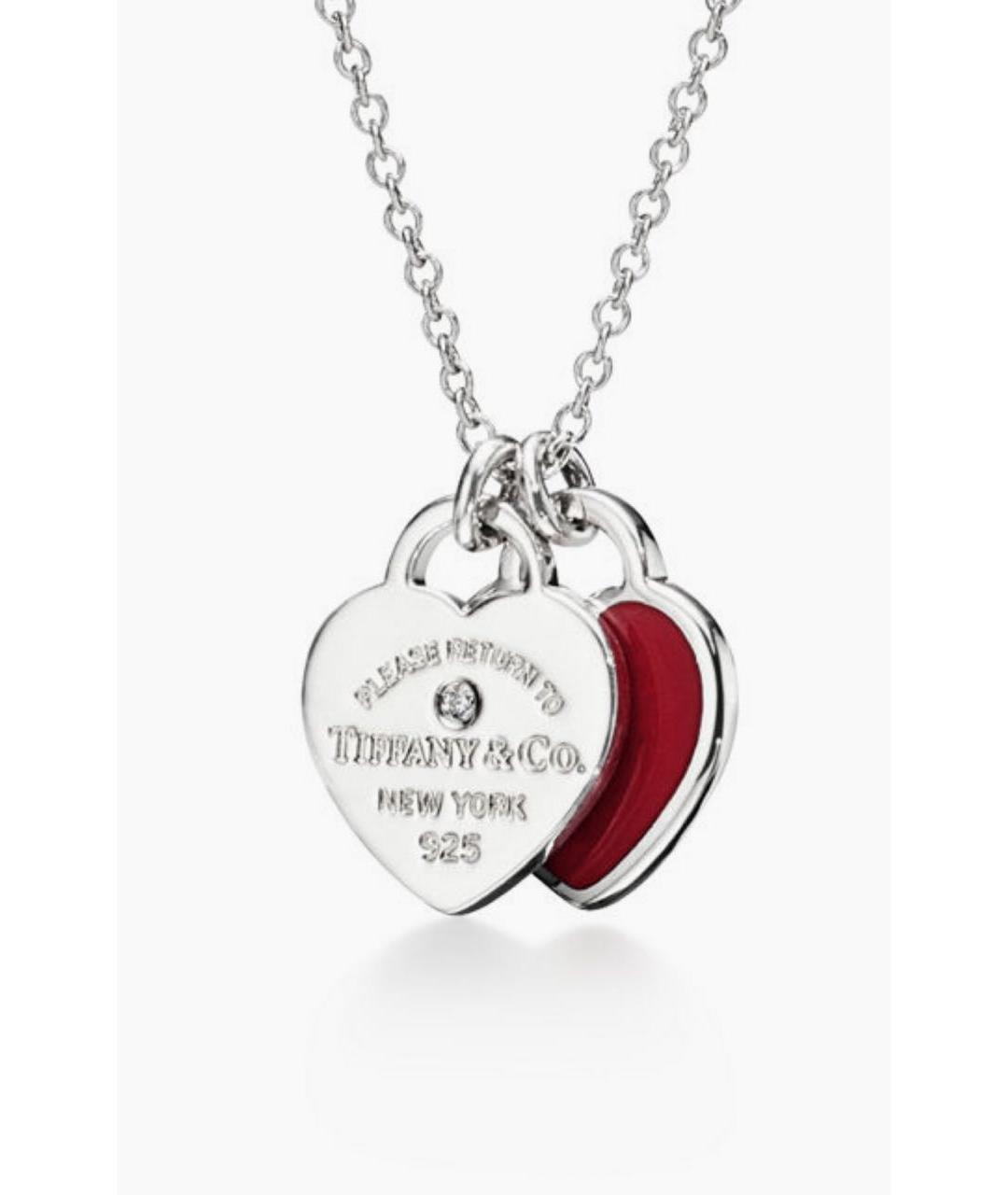 TIFFANY&CO Красное серебряное колье, фото 9
