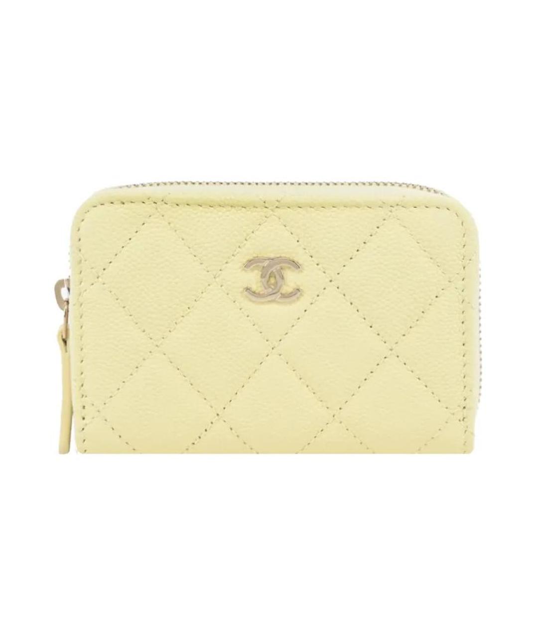 CHANEL Желтый кошелек, фото 1