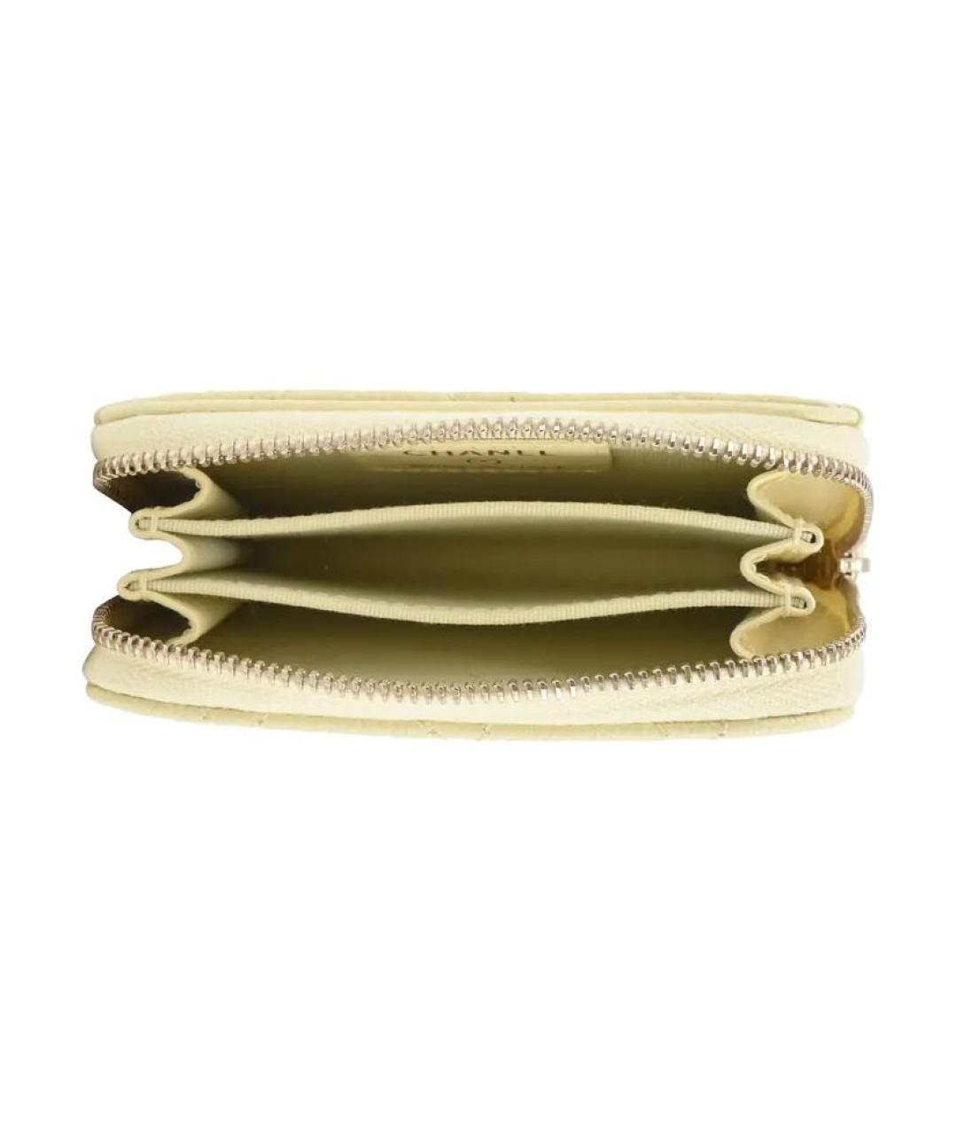 CHANEL Желтый кошелек, фото 3
