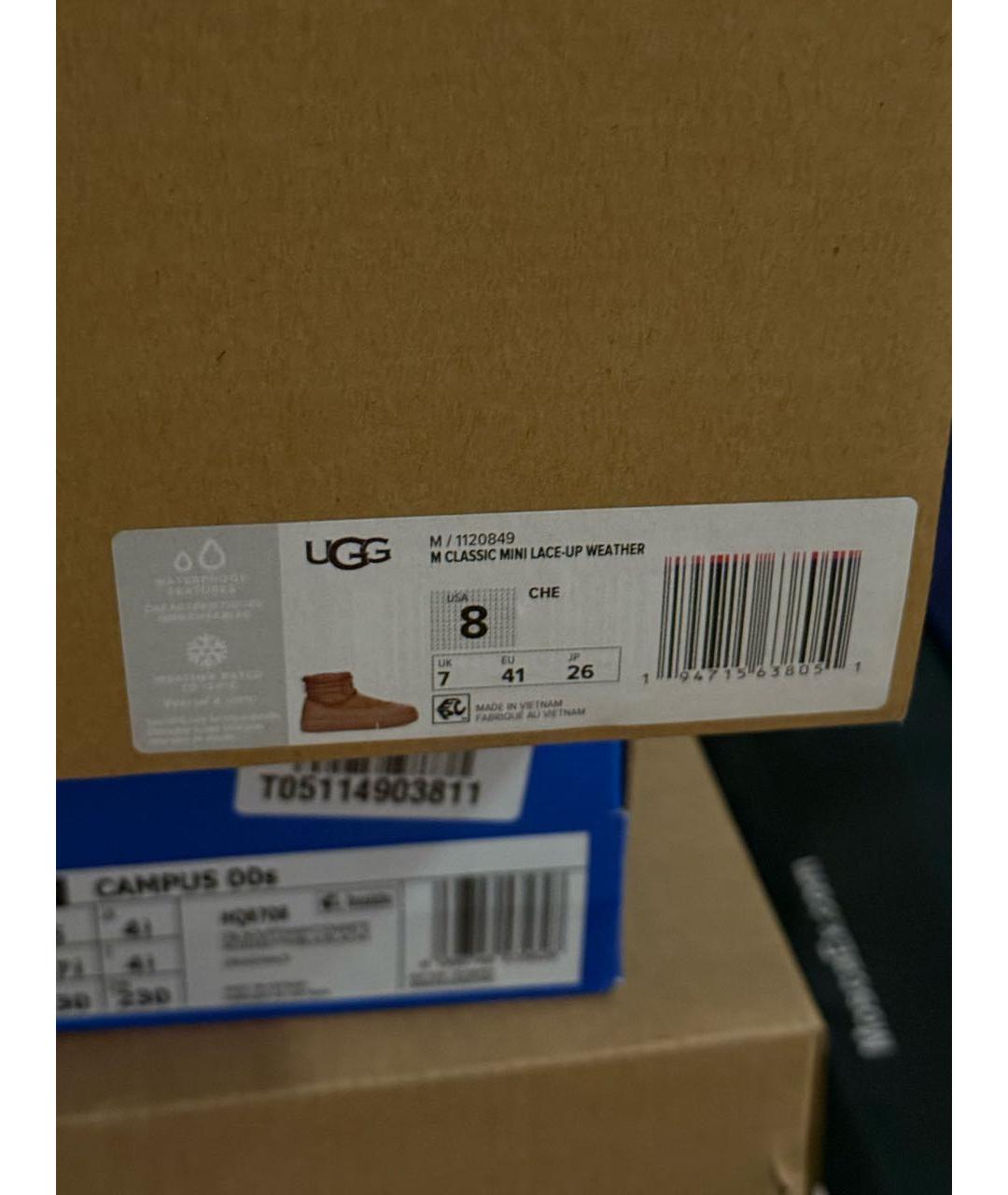 UGG AUSTRALIA Коричневые ботинки, фото 6