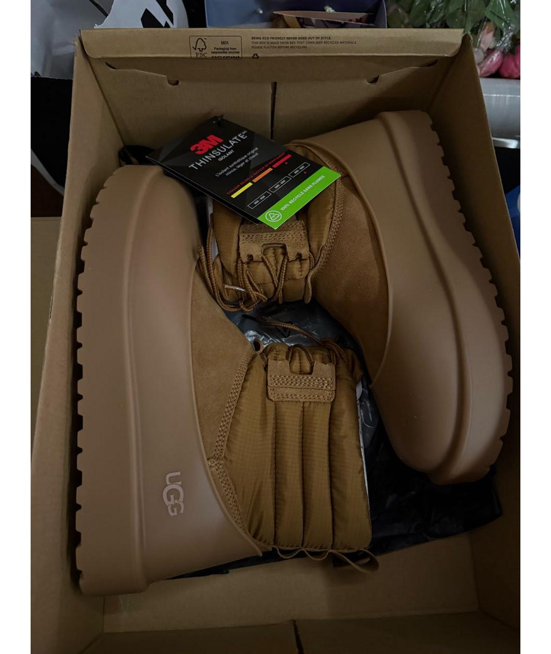 UGG AUSTRALIA Коричневые ботинки, фото 5