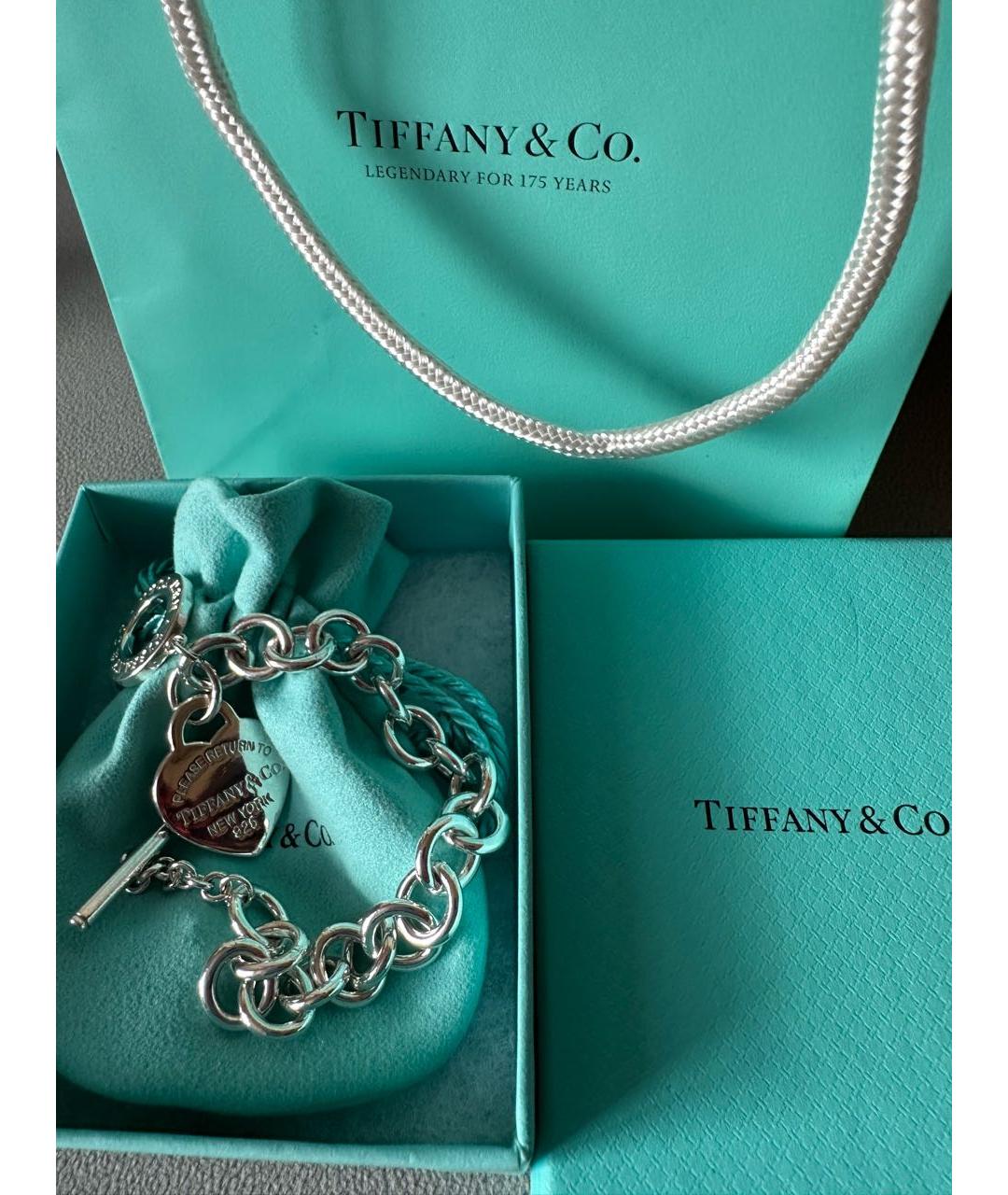 TIFFANY&CO Серебрянный серебряный браслет, фото 2