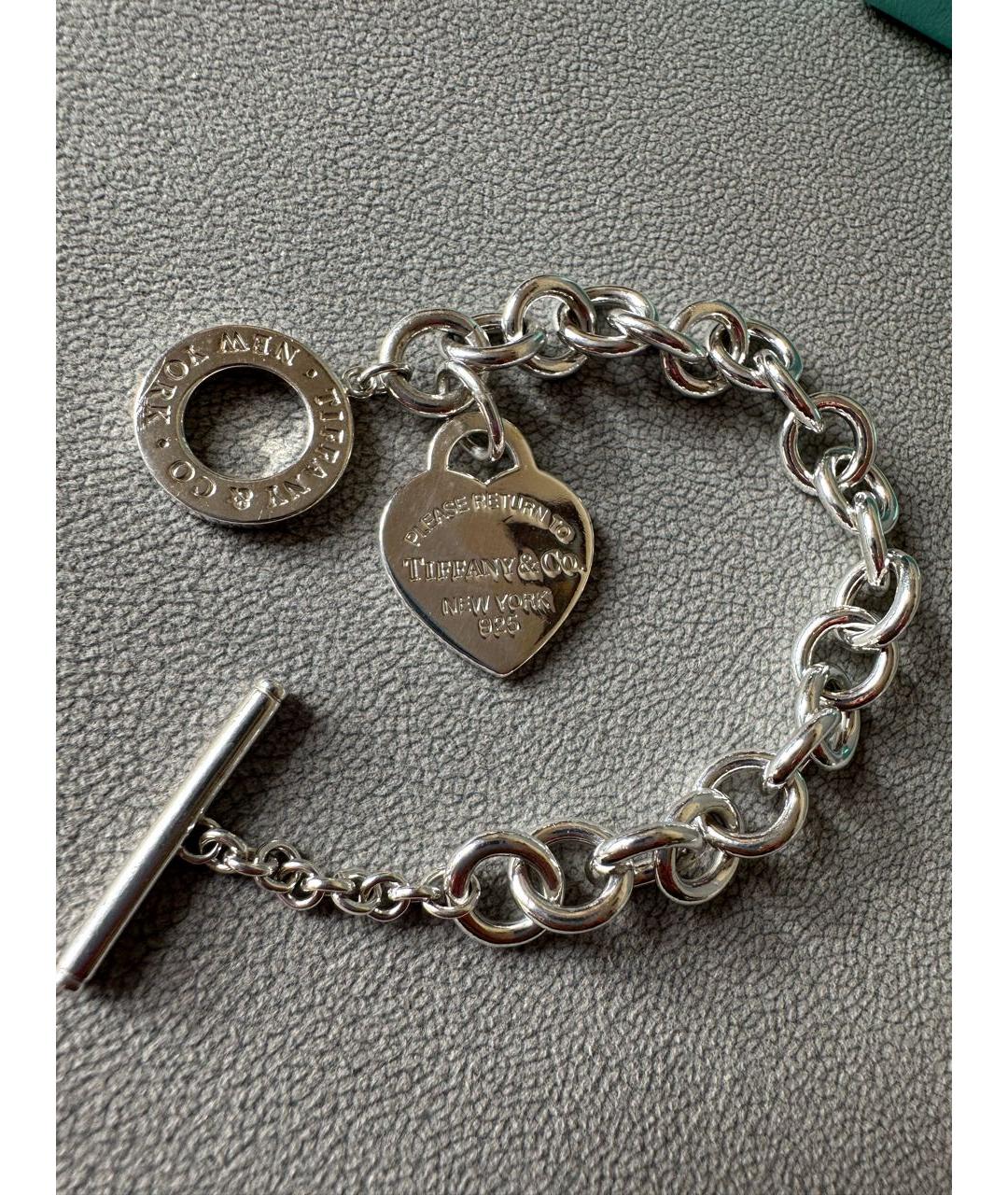 TIFFANY&CO Серебрянный серебряный браслет, фото 4