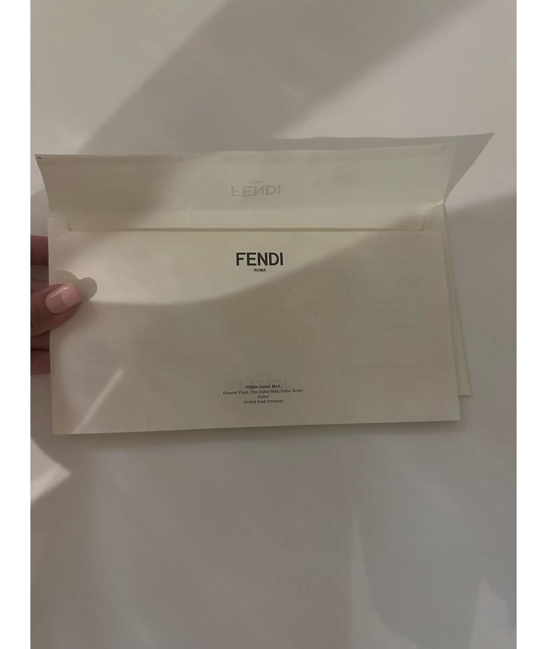 FENDI Черная кожаная сумка через плечо, фото 7