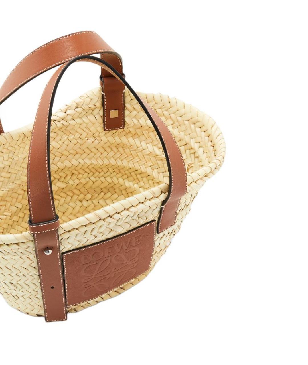 LOEWE Бежевая пляжная сумка, фото 4