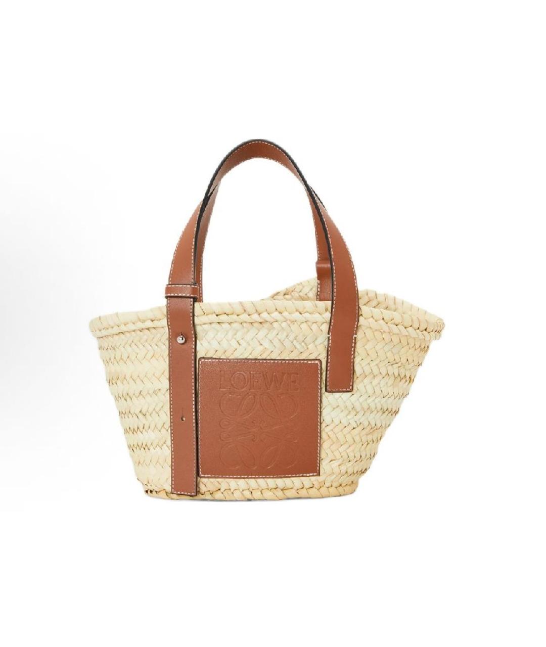 LOEWE Бежевая пляжная сумка, фото 1