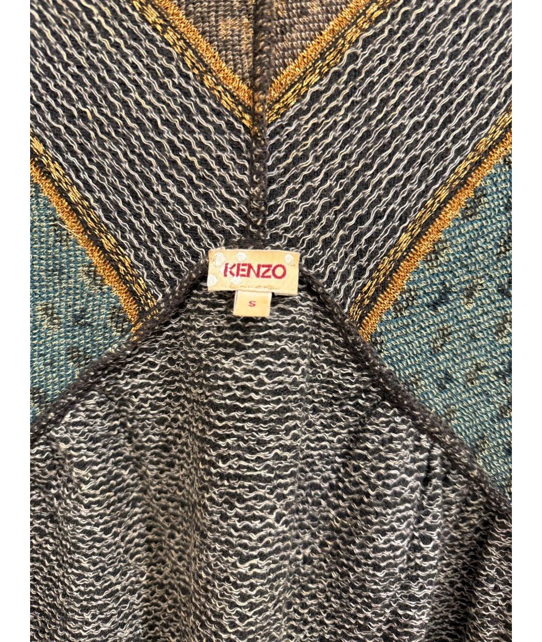 KENZO Мульти шерстяное повседневное платье, фото 5