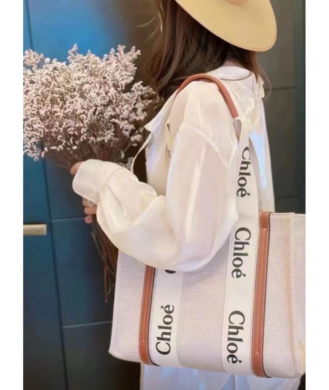 CHLOE Бежевая сумка тоут, фото 7