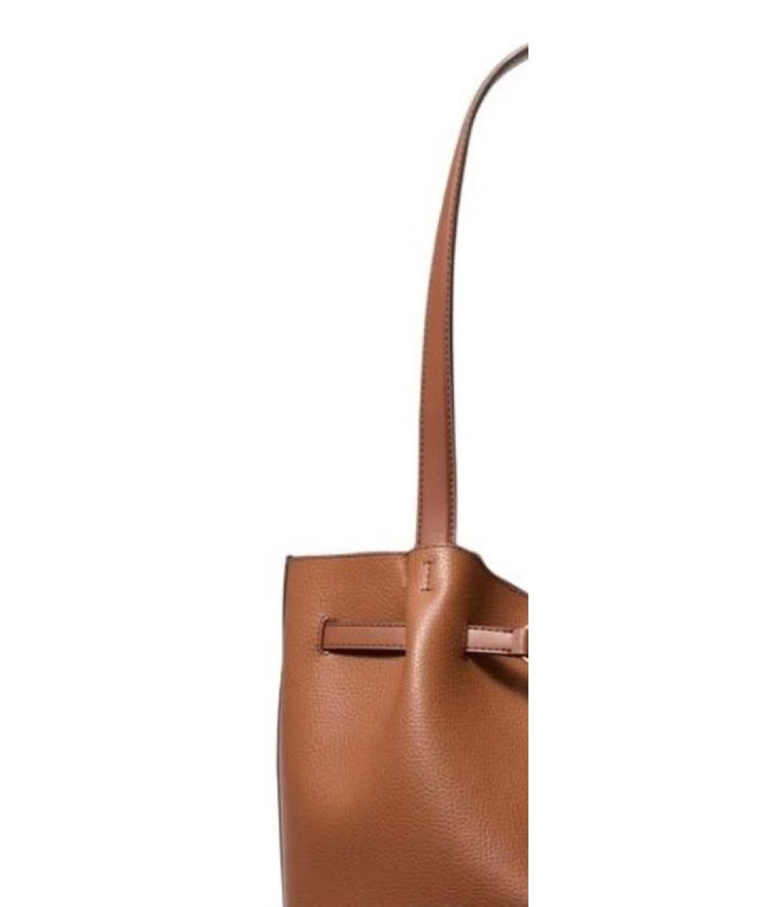 MICHAEL KORS Коричневая кожаная сумка тоут, фото 5