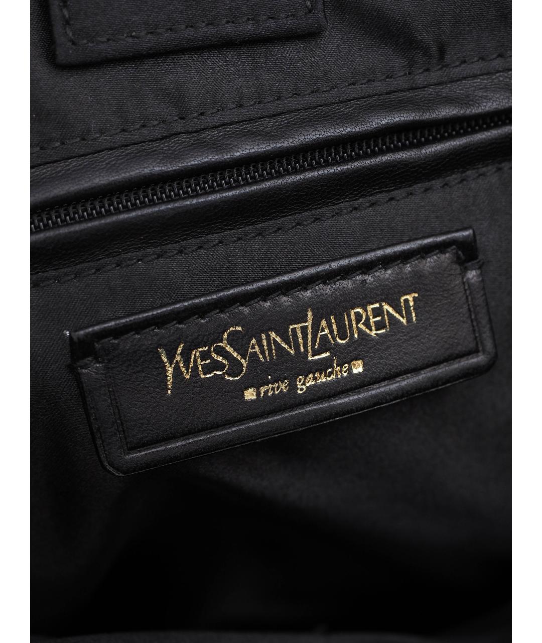 SAINT LAURENT Черная сумка тоут, фото 8