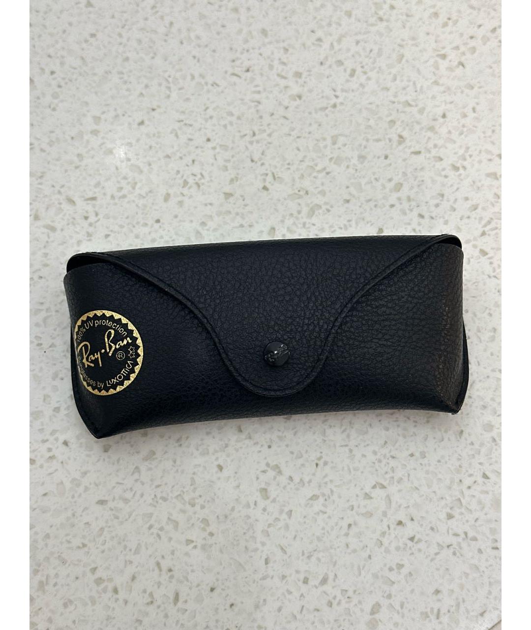 RAY BAN Голубые металлические солнцезащитные очки, фото 4