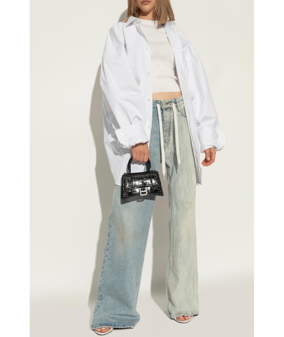 BALENCIAGA Белые кожаные мюли, фото 6