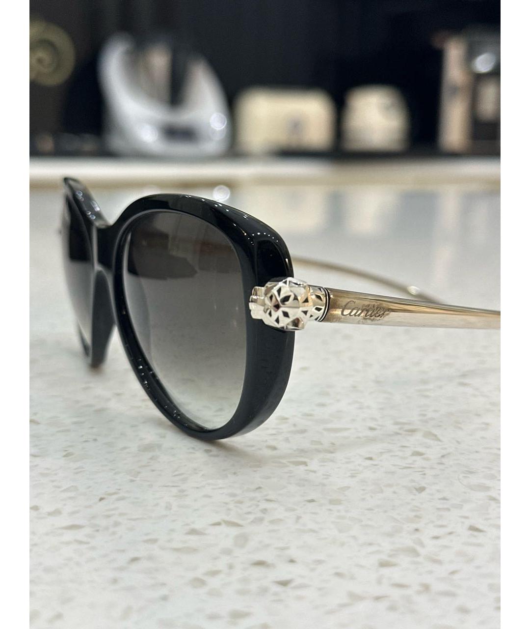 CARTIER Черные солнцезащитные очки, фото 4
