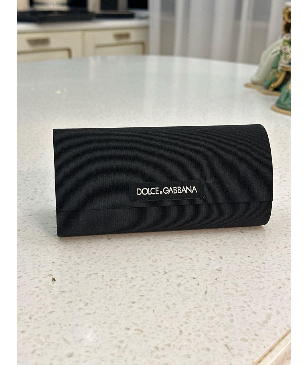 DOLCE&GABBANA Черные пластиковые солнцезащитные очки, фото 4