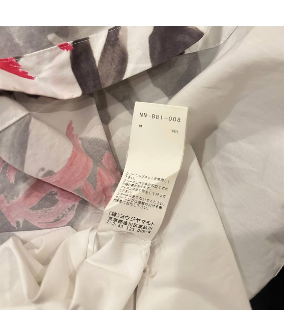 YOHJI YAMAMOTO Белая хлопковая классическая рубашка, фото 6