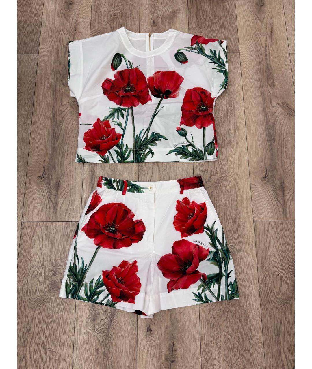 DOLCE&GABBANA Мульти хлопковый костюм с брюками, фото 9